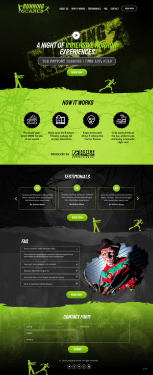 Web Design by pb for Action Reaction Entertainment | Design: #21011861