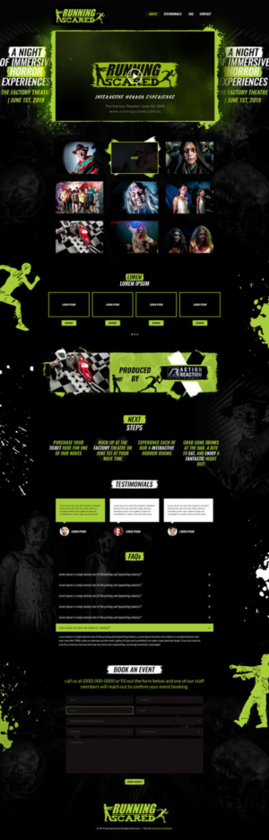 Web Design par Black Stallions Impressive Solutions pour Action Reaction Entertainment | Design #21010089