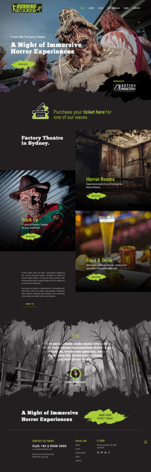 Web Design par Ved Web Services pour Action Reaction Entertainment | Design #21012155