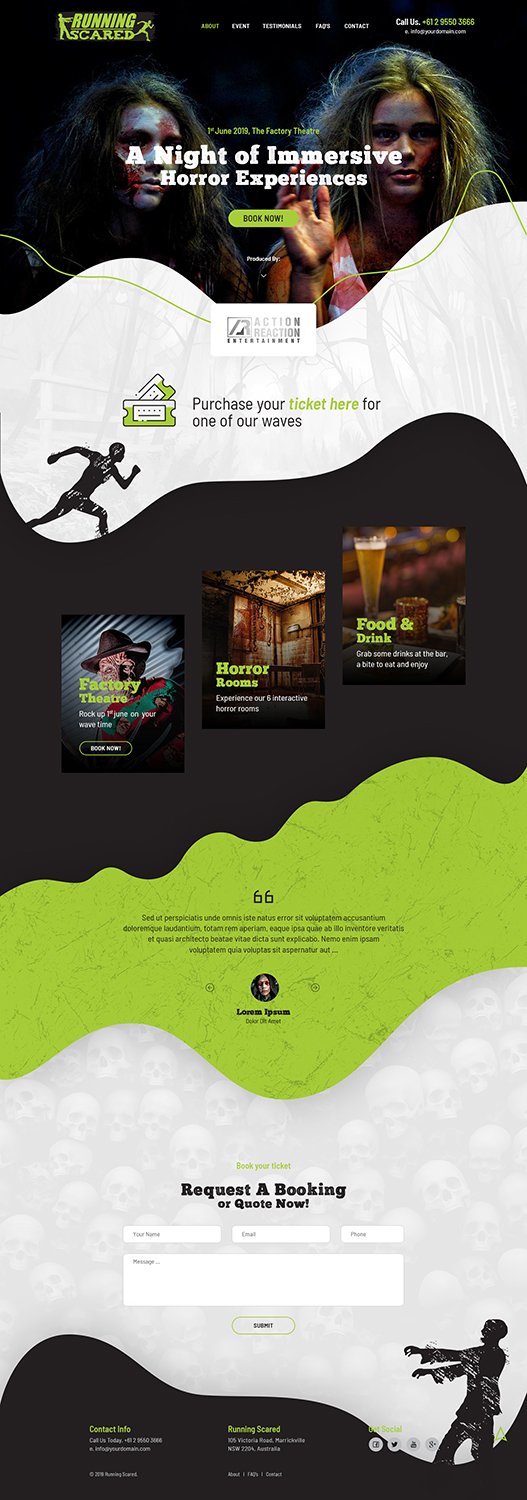 Web-Design von Ved Web Services für Action Reaction Entertainment | Design #21012156