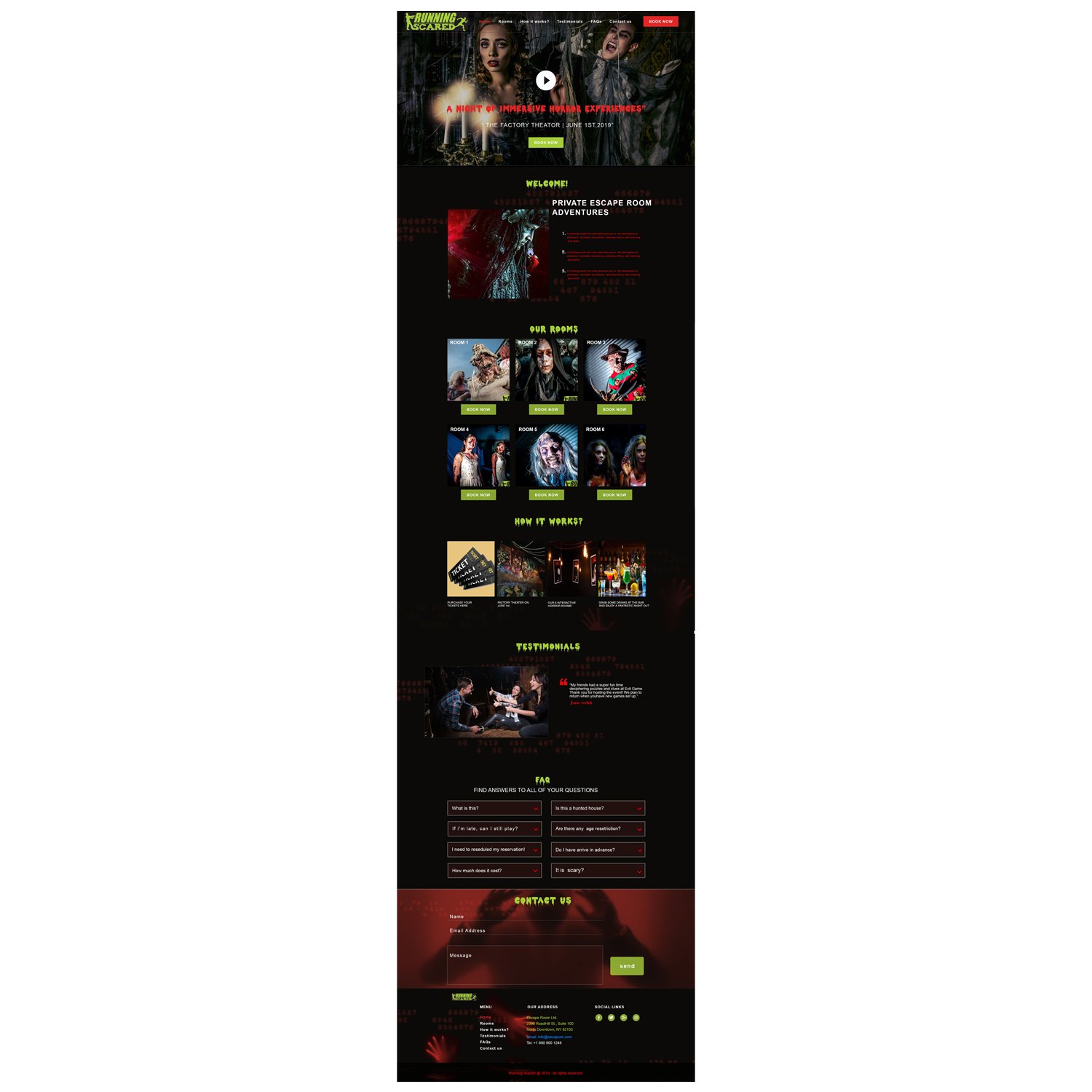 Web Design by Steponwebstudio for Action Reaction Entertainment | Design #21057124