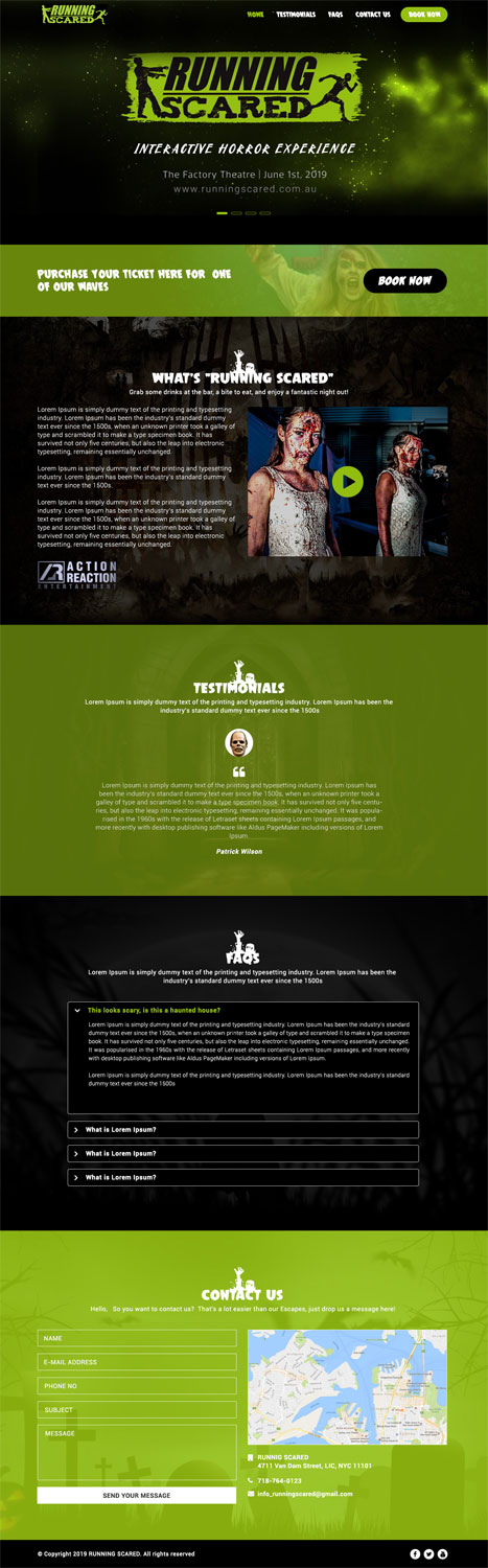 Web Design by Creative Usha for Action Reaction Entertainment | Design #21032117