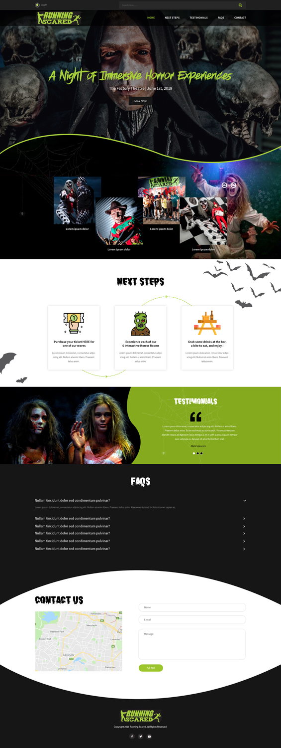 Web Design by AbhishekRoyBunty for Action Reaction Entertainment | Design #21019651