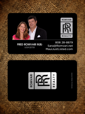 Romvari Realty Business Cards | Business Card Design by Sandaruwan