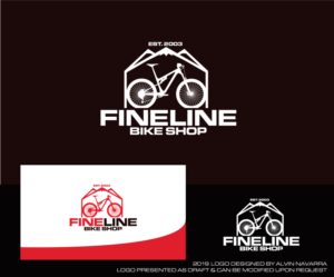 Design de Logo par alvinnavarra pour Fineline Bike Shop | Design : #21035453