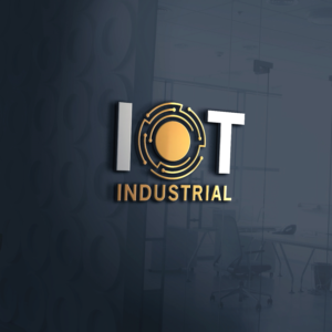 IoT Industrial ("Industrial" can be a small text under IoT) | Logo Design by Graphic Bricks