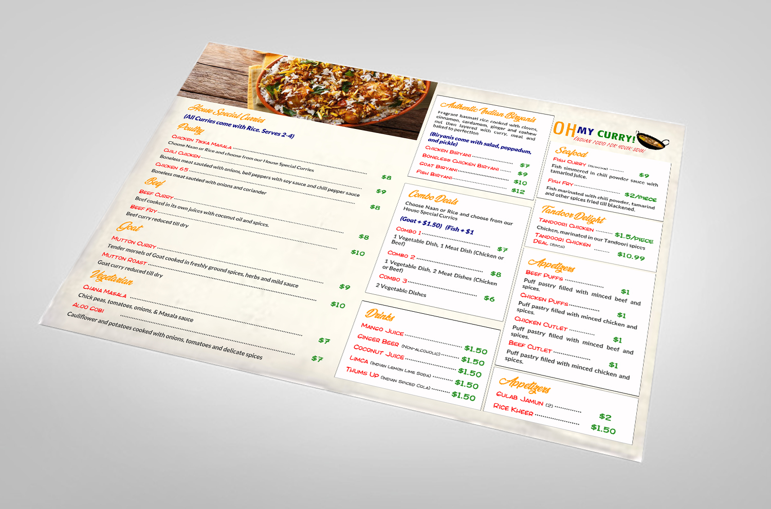 Menu Design by debdesign for East West General Store | Design #21033690