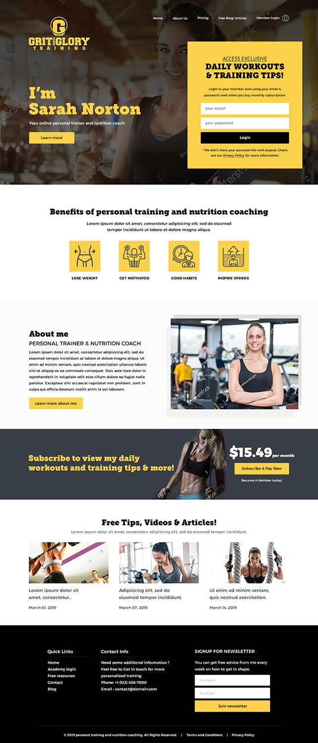 Diseño Web por Mukarram Haidari para este proyecto | Diseño #21017983