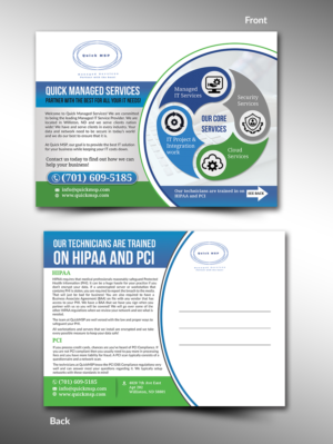 PostCard for Managed IT Services | Postkarten-Design von innovative earth