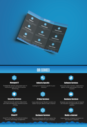 Tri-fold flyer for Managed Services IT company | Design de Flyer par aniep