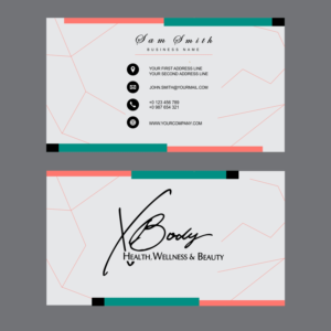 Design de Carte de Visite par obednana pour X Body Health & Wellness | Design #21021689