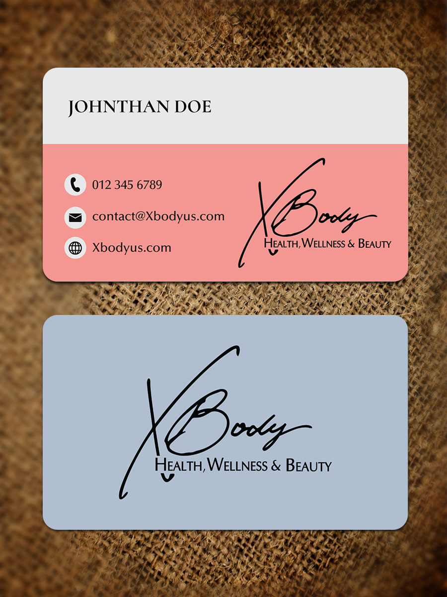 Diseño de Tarjeta de Presentación por JK18 para X Body Health & Wellness | Diseño #21025985