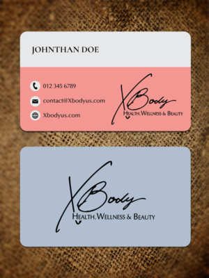 Design de Carte de Visite par JK18 pour X Body Health & Wellness | Design : #21025985