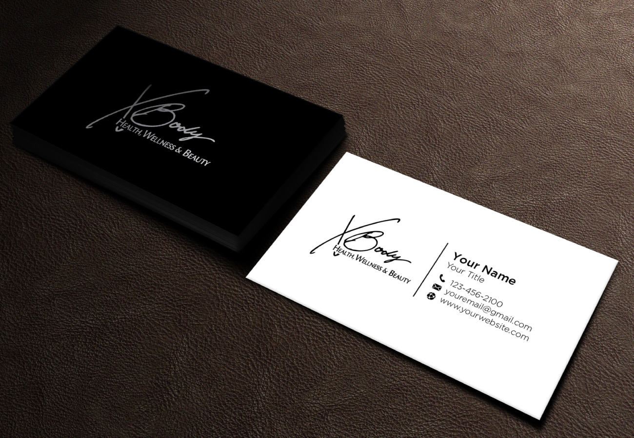 Diseño de Tarjeta de Presentación por LAXMI DESIGNHUB para X Body Health & Wellness | Diseño #21038669