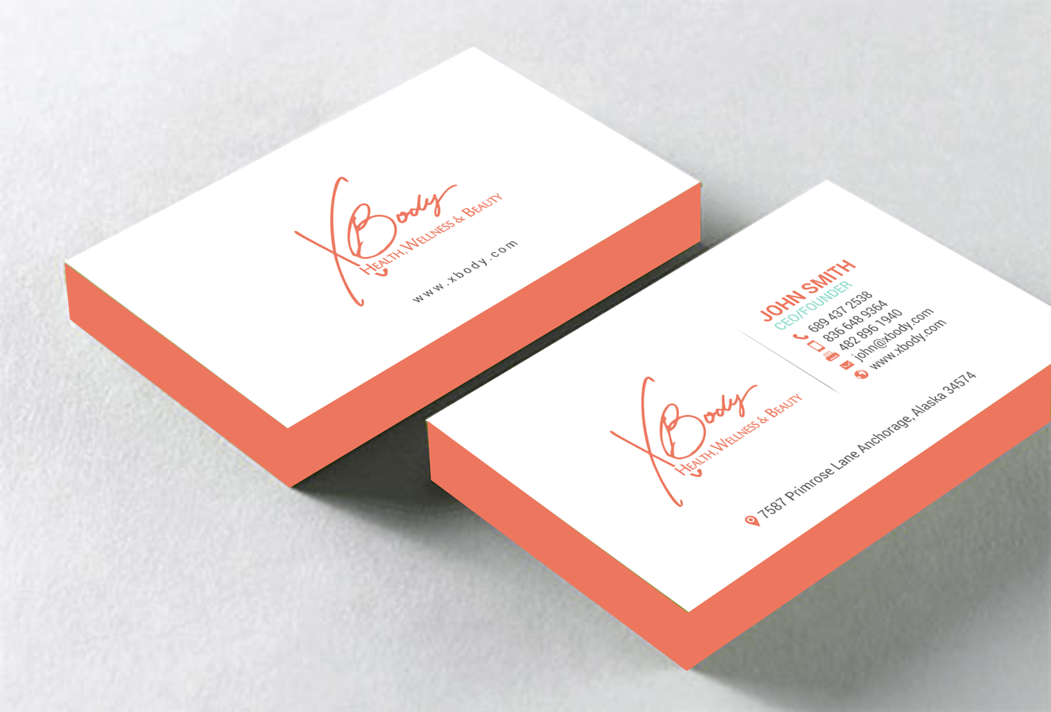 Design de Carte de Visite par chandrayaan.creative pour X Body Health & Wellness | Design #21028831