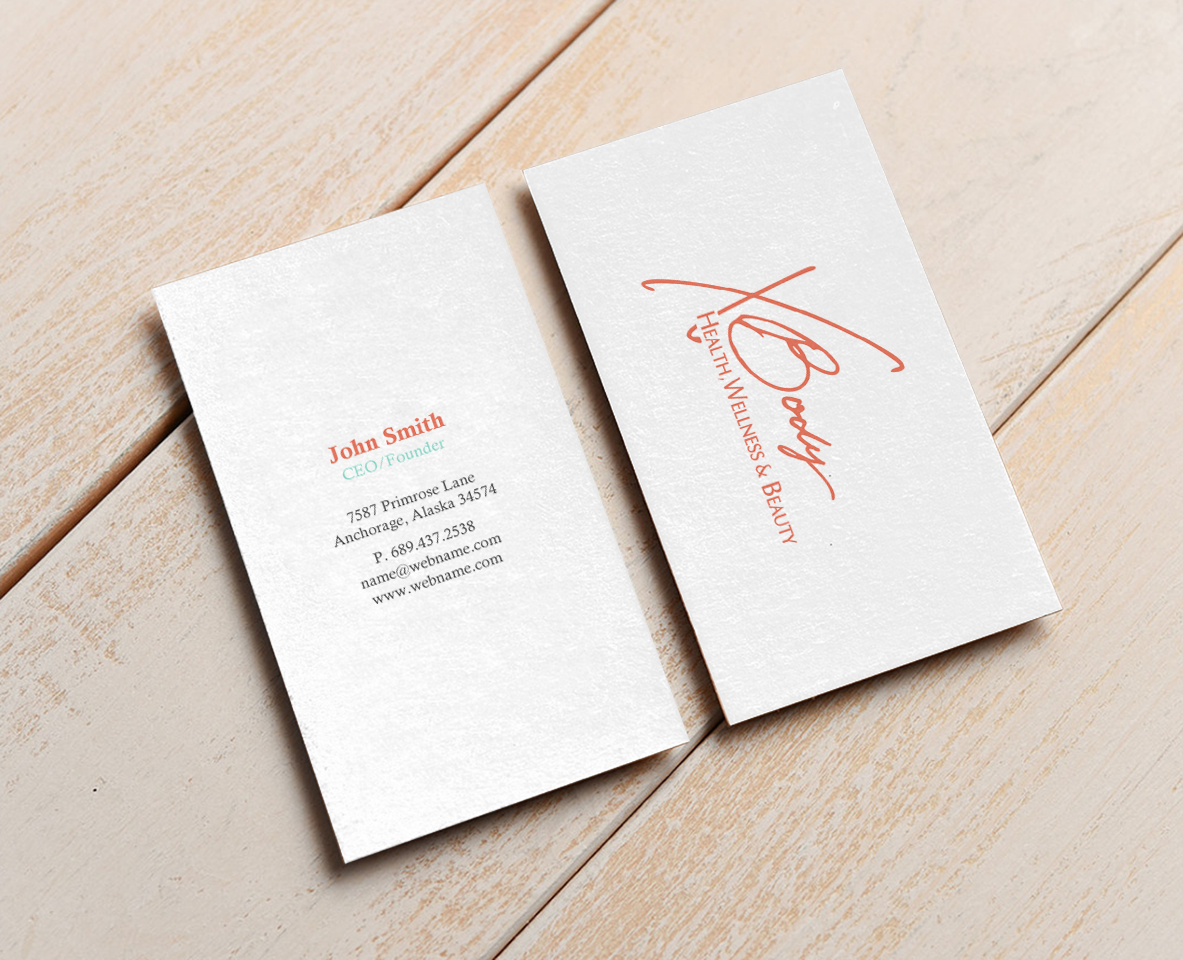 Diseño de Tarjeta de Presentación por chandrayaan.creative para X Body Health & Wellness | Diseño #21043749