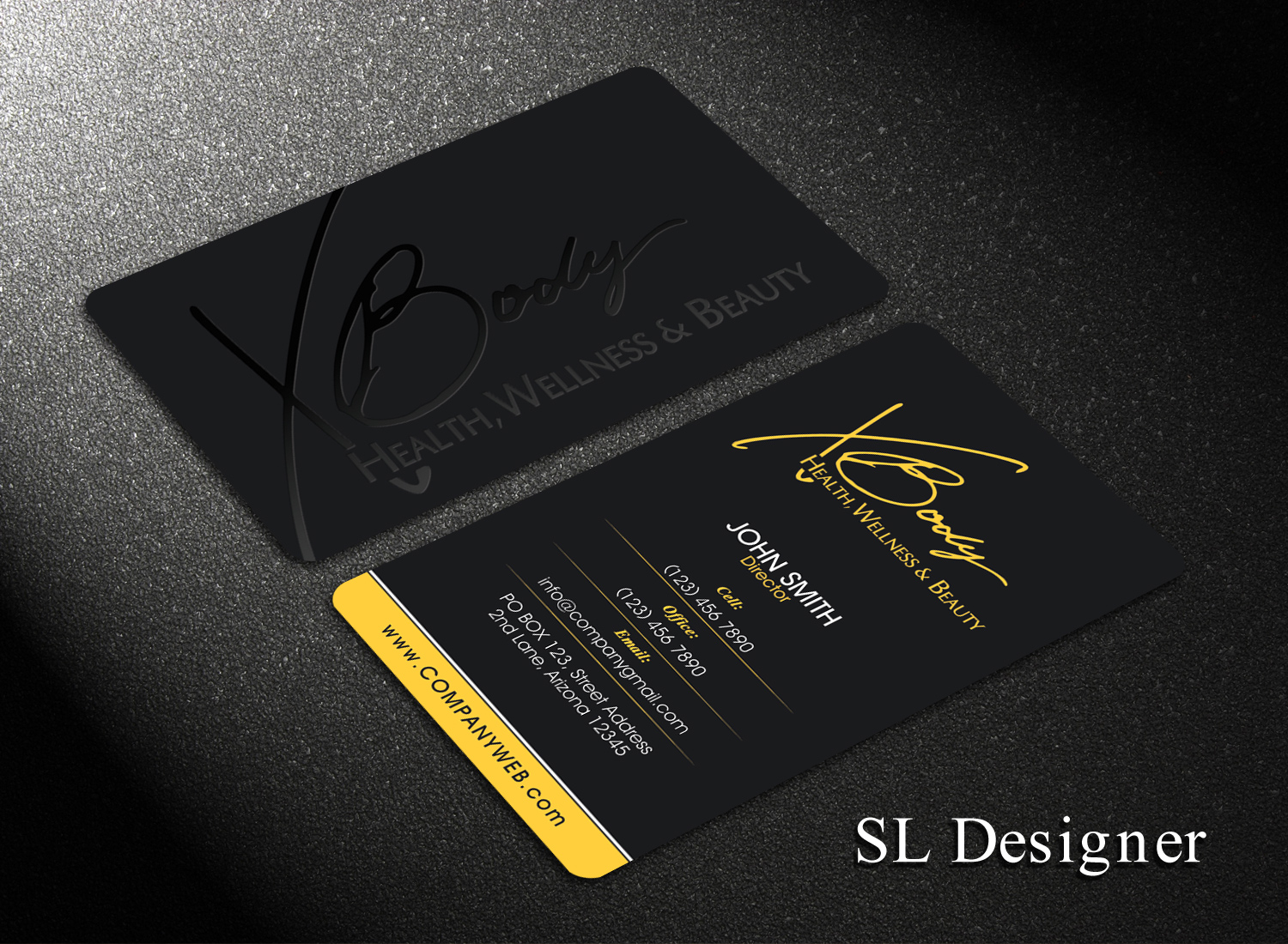 Business Card Design by SL Designer for X Body Health & Wellness | Design #21038816