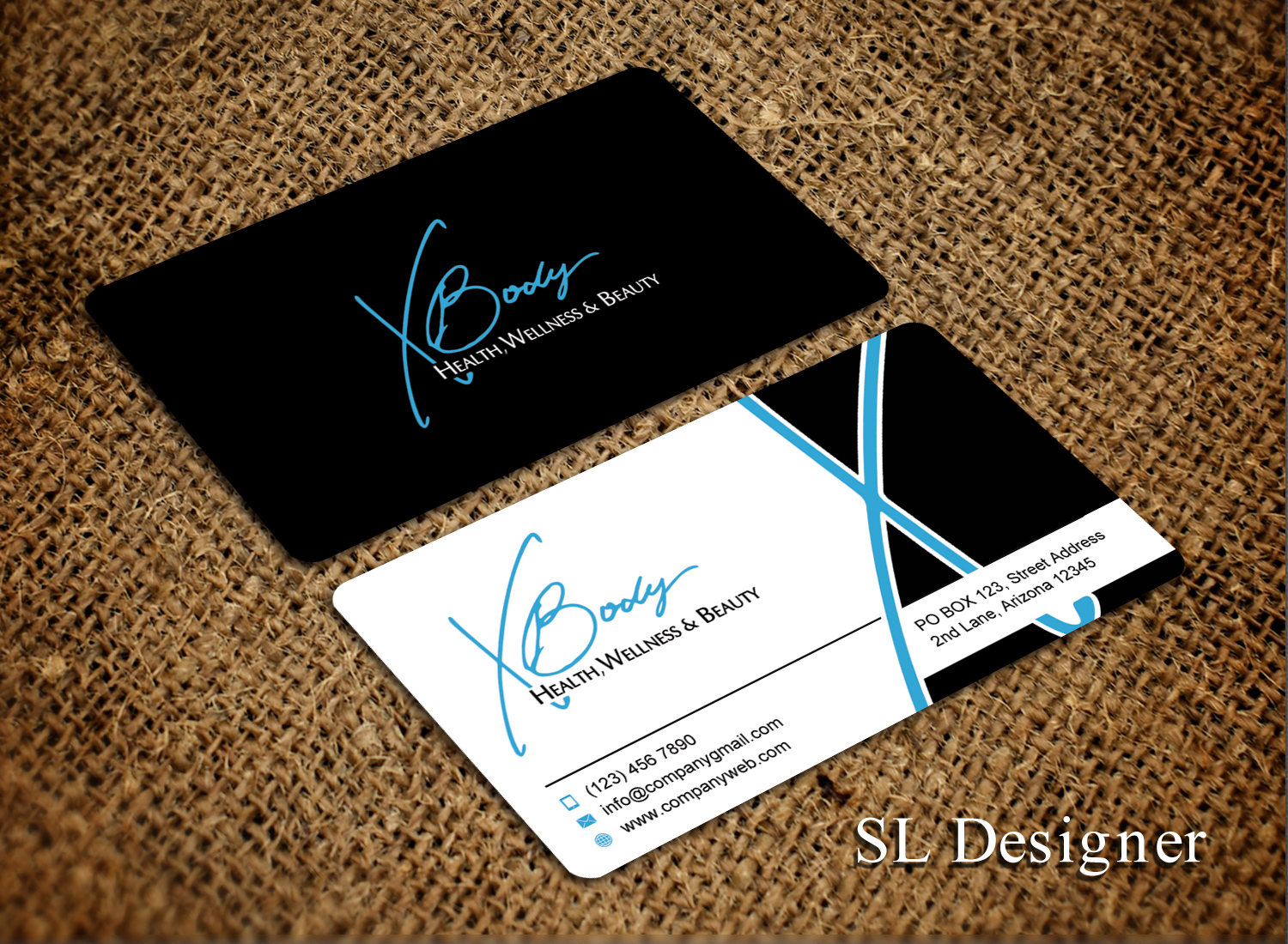 Visitenkarten-Design von SL Designer für X Body Health & Wellness | Design #21038821