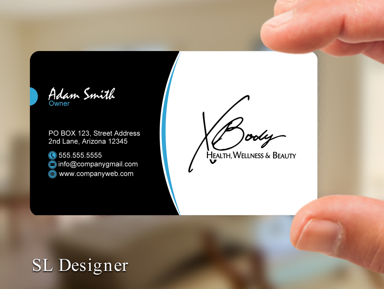 Business Card Design by SL Designer for X Body Health & Wellness | Design #21038823