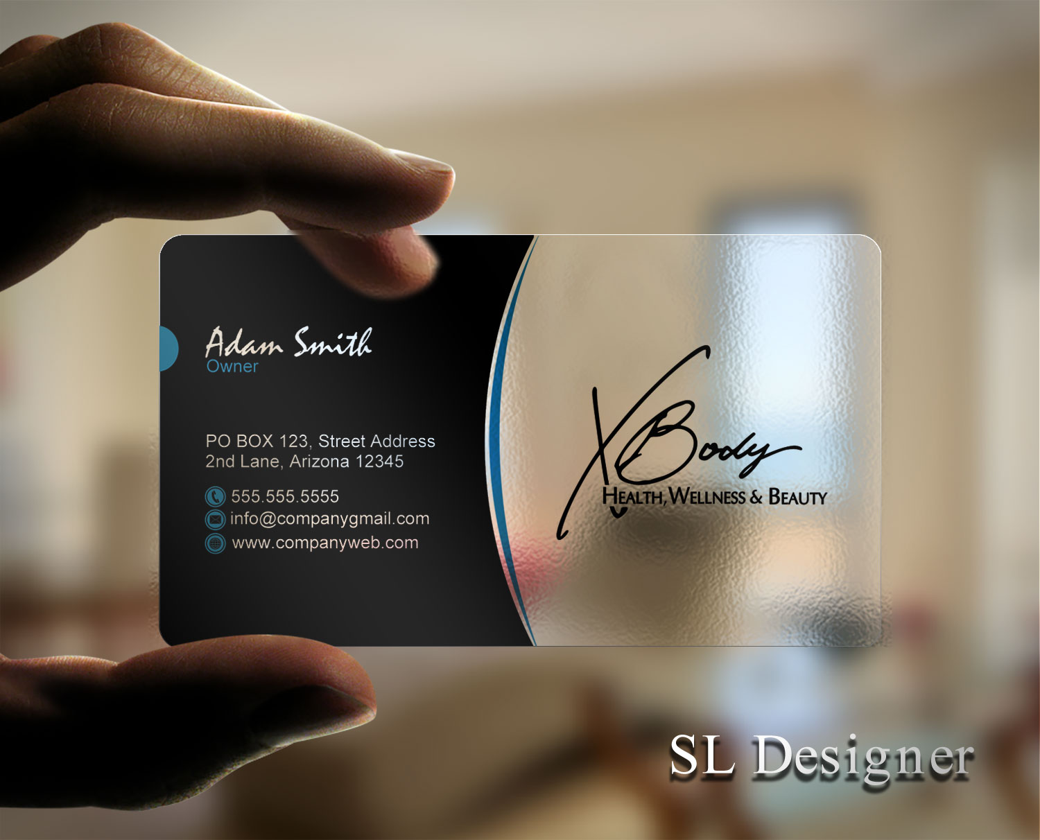 Business Card Design by SL Designer for X Body Health & Wellness | Design #21038824