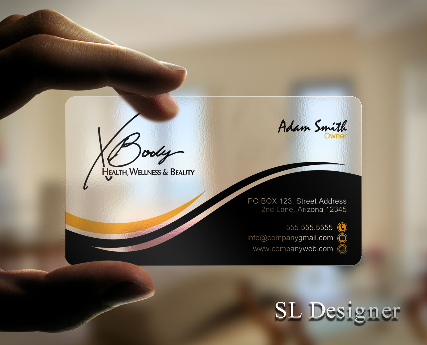 Diseño de Tarjeta de Presentación por SL Designer para X Body Health & Wellness | Diseño #21038825