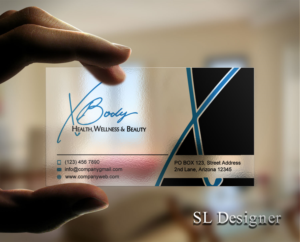 Design de Carte de Visite par SL Designer pour X Body Health & Wellness | Design : #21038826