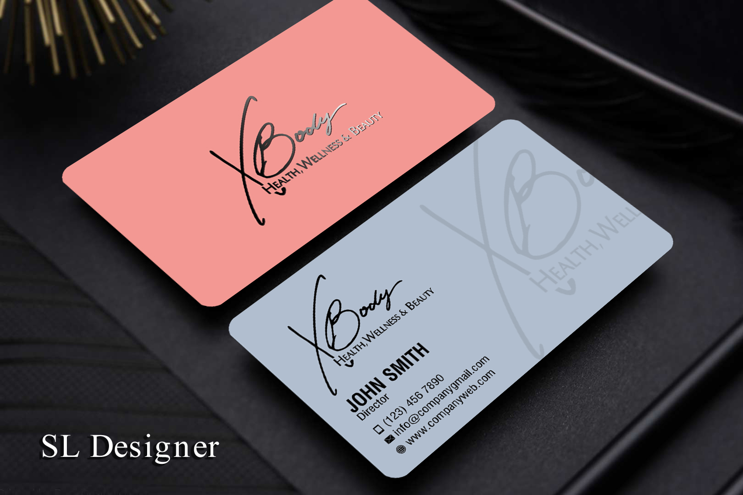 Diseño de Tarjeta de Presentación por SL Designer para X Body Health & Wellness | Diseño #21040094