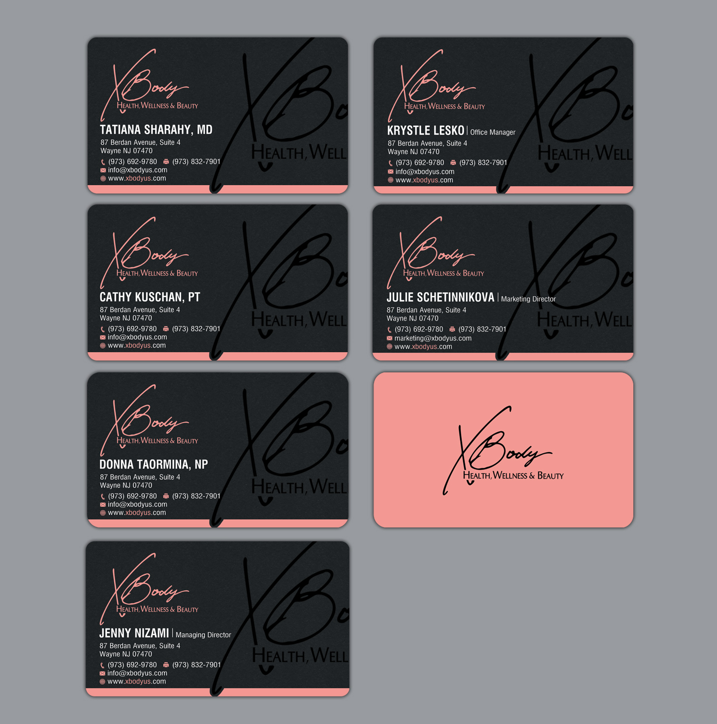 Business Card Design by SL Designer for X Body Health & Wellness | Design #21154651