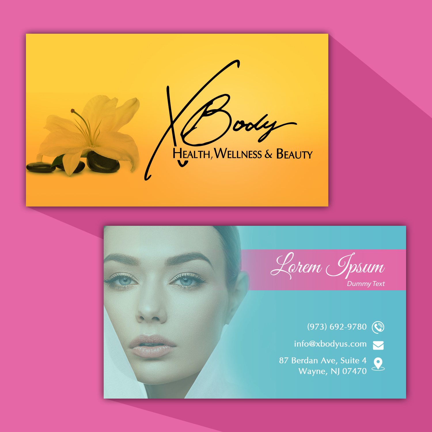 Diseño de Tarjeta de Presentación por Deepak_9_Malhotra para X Body Health & Wellness | Diseño #21061086