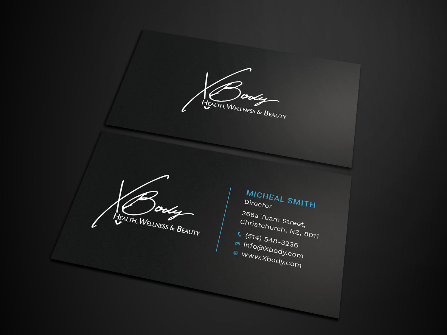 Diseño de Tarjeta de Presentación por Tripti Ranjan Gain para X Body Health & Wellness | Diseño #21019305