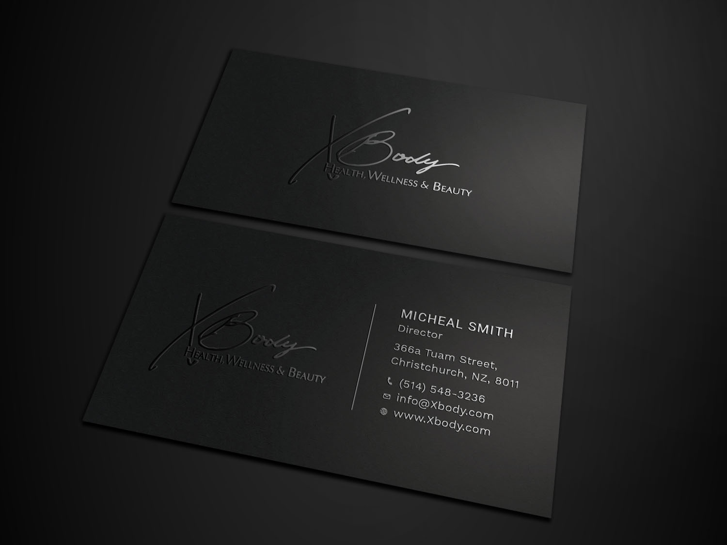 Diseño de Tarjeta de Presentación por Tripti Ranjan Gain para X Body Health & Wellness | Diseño #21019308