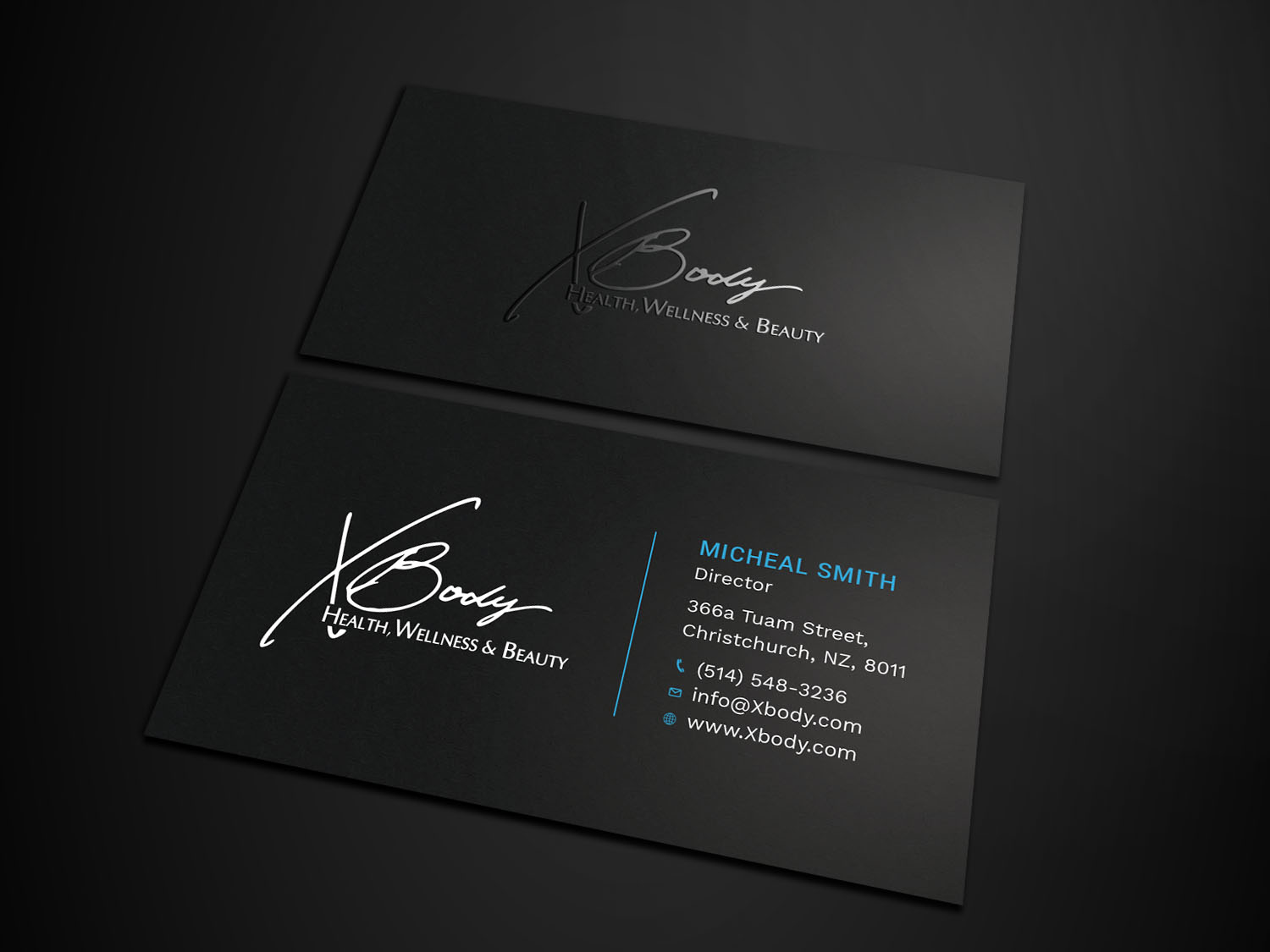 Diseño de Tarjeta de Presentación por Tripti Ranjan Gain para X Body Health & Wellness | Diseño #21019309