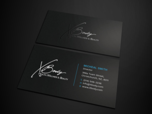 Design de Carte de Visite par Tripti Ranjan Gain pour X Body Health & Wellness | Design : #21019309