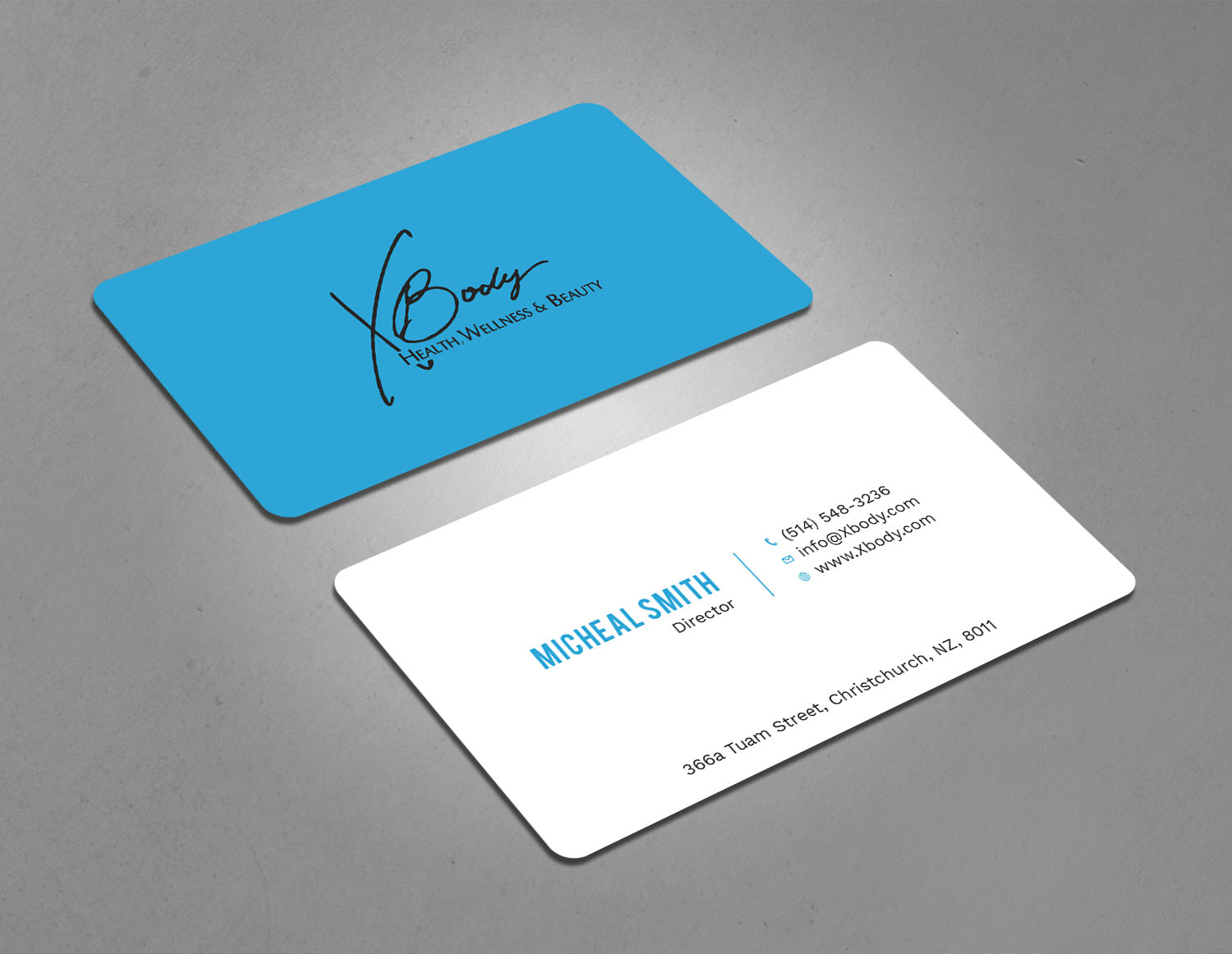 Design de Carte de Visite par Tripti Ranjan Gain pour X Body Health & Wellness | Design #21019329