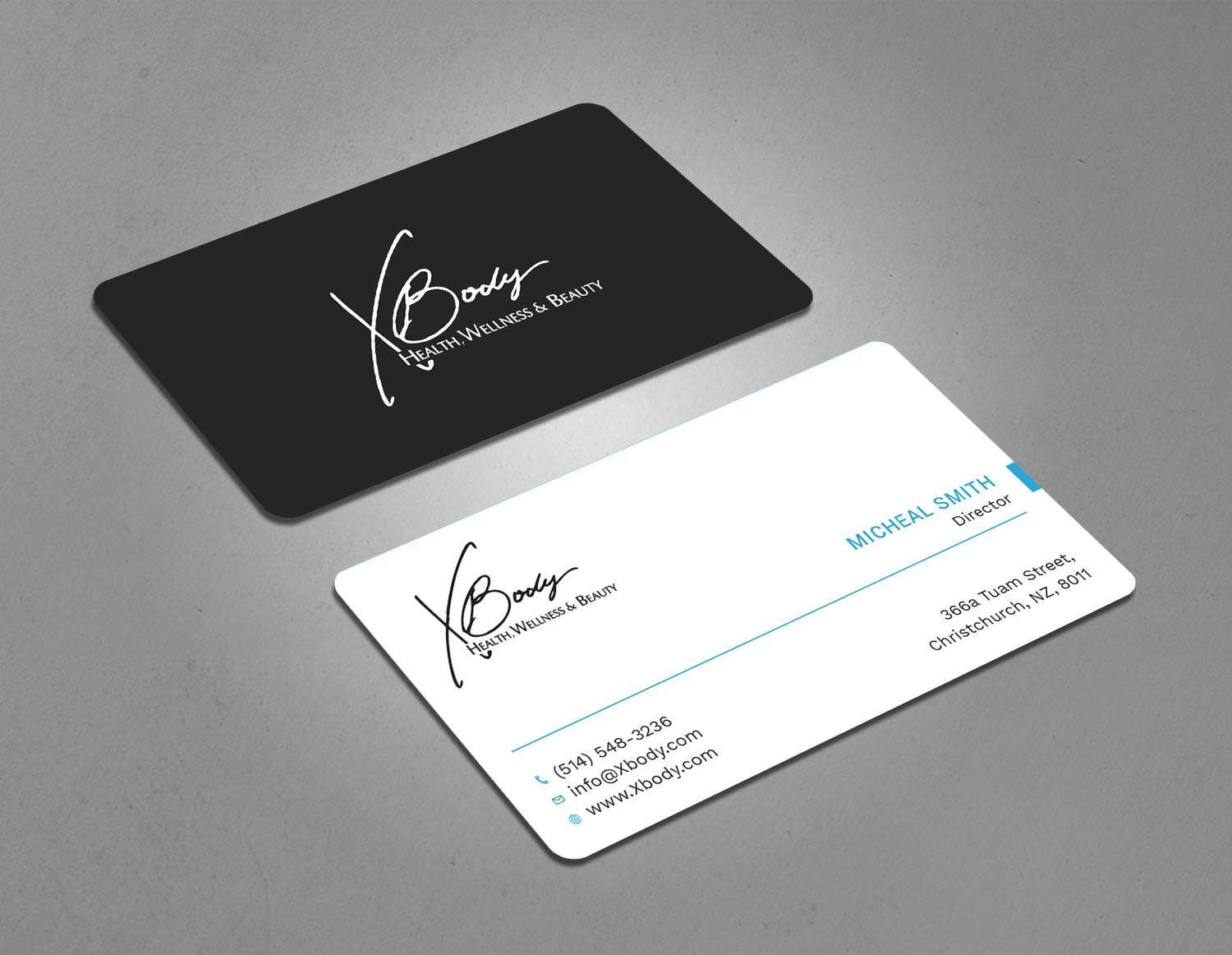 Design de Carte de Visite par Tripti Ranjan Gain pour X Body Health & Wellness | Design #21019331