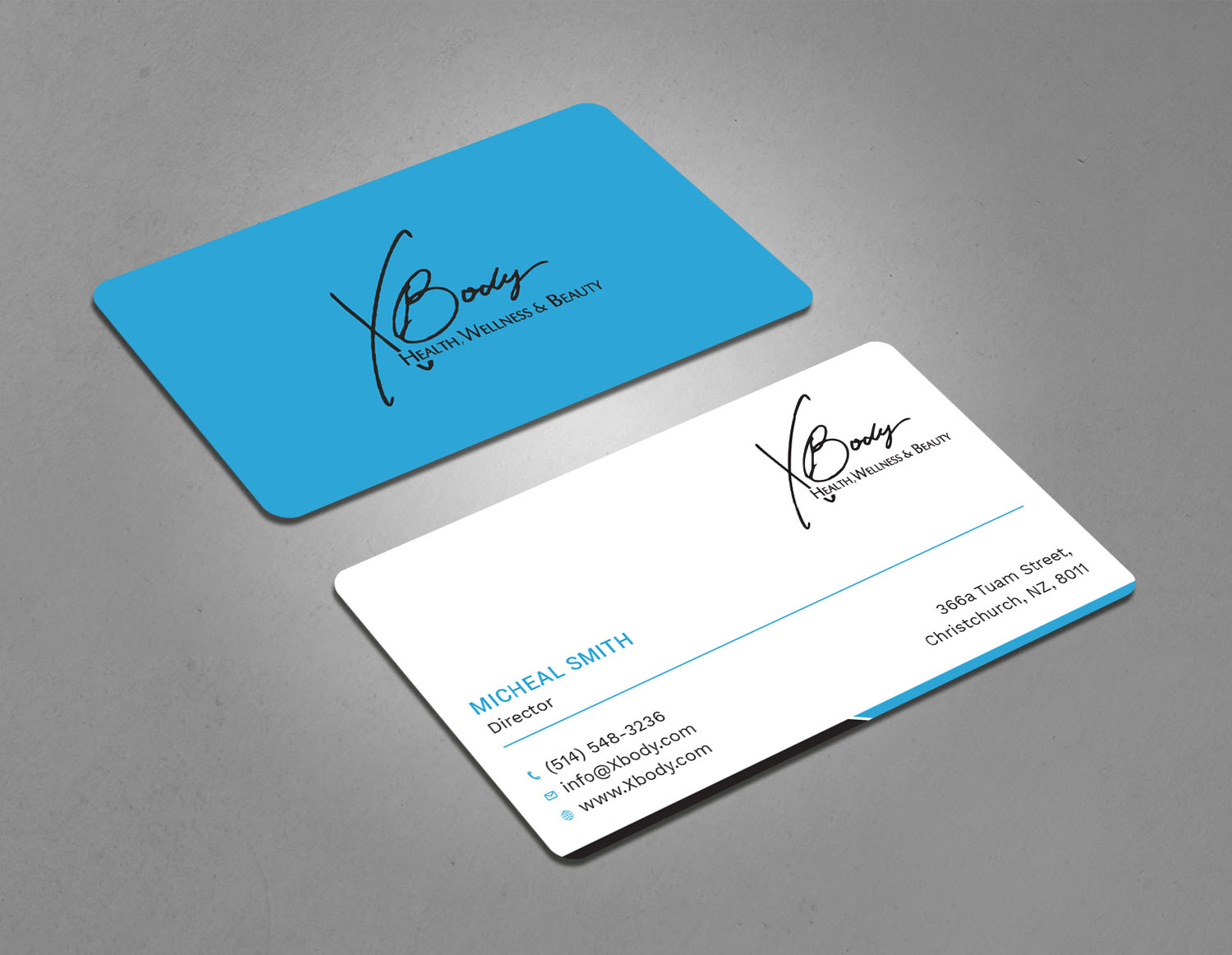 Diseño de Tarjeta de Presentación por Tripti Ranjan Gain para X Body Health & Wellness | Diseño #21019332