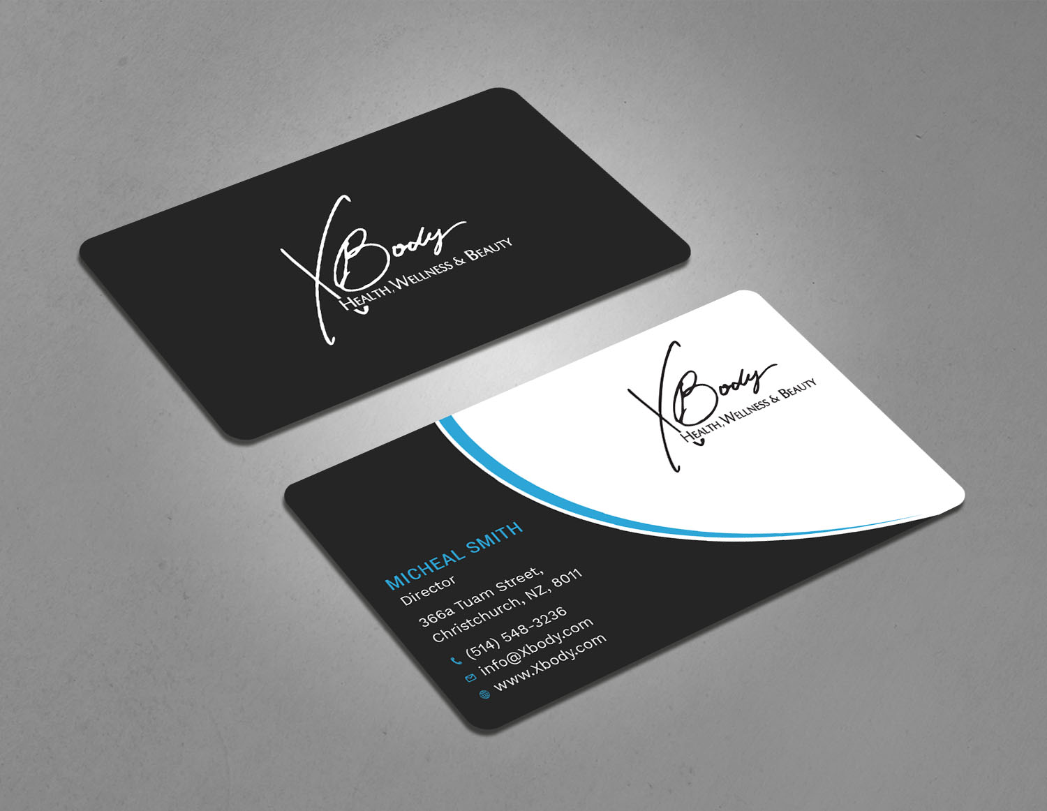 Design de Carte de Visite par Tripti Ranjan Gain pour X Body Health & Wellness | Design #21019338
