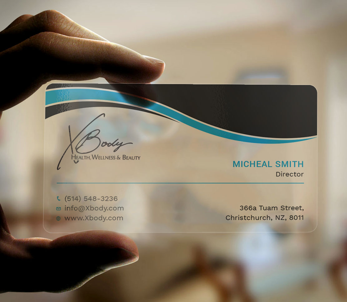 Business Card Design by Tripti Ranjan Gain for X Body Health & Wellness | Design #21019346