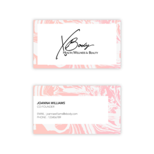 Design de Carte de Visite par Sayari 3 pour X Body Health & Wellness | Design : #21049926