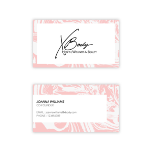 Design de Carte de Visite par Sayari 3 pour X Body Health & Wellness | Design : #21049941