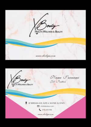 Business Card Design by Nur Banu for X Body Health & Wellness | Design: #21064148