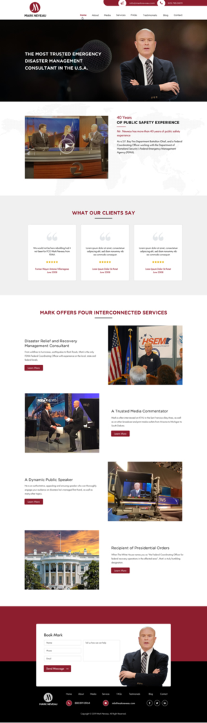 MarkNeveau.com - emergency management consultant, tv news commentator, public speaker | Web Design par Sbss