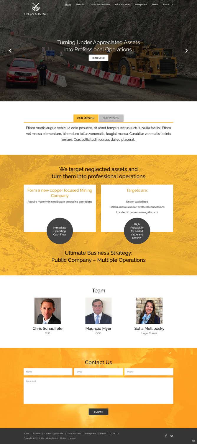 Web-Design von pb für Atlas Mining | Design #21030542