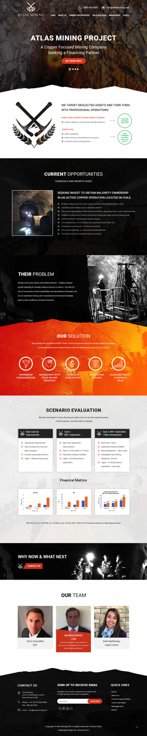 Diseño Web por pb para Atlas Mining | Diseño: #21153849