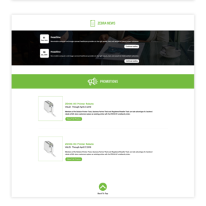 Zebra Brand Resource Page | Web Design by CG PRITAM