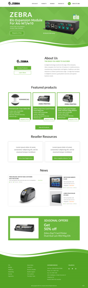 Web Design by pb for Sektor | Design: #21023726
