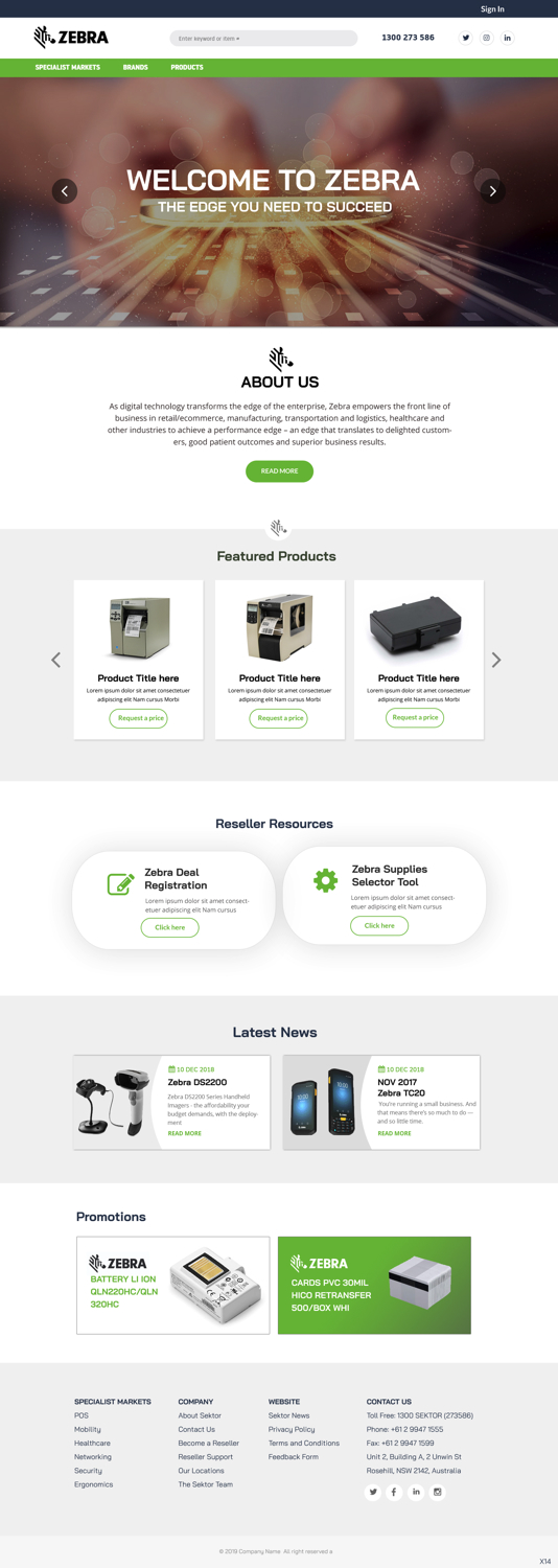 Web Design by pb for Sektor | Design #21023742