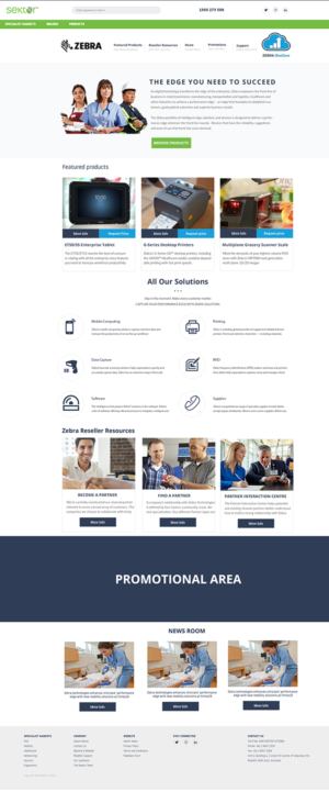 Zebra Brand Resource Page | Web Design by Graphicsbox