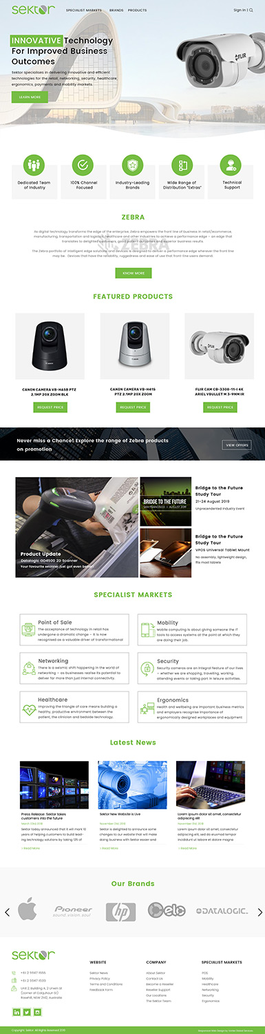 Web Design by Vortex Global for Sektor | Design #21036621