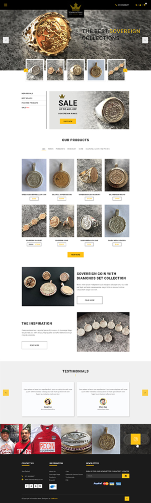 Sovereign Kingz - Sovereign rings, pendants & custom cultural pieces | Web Design par Da Miracle